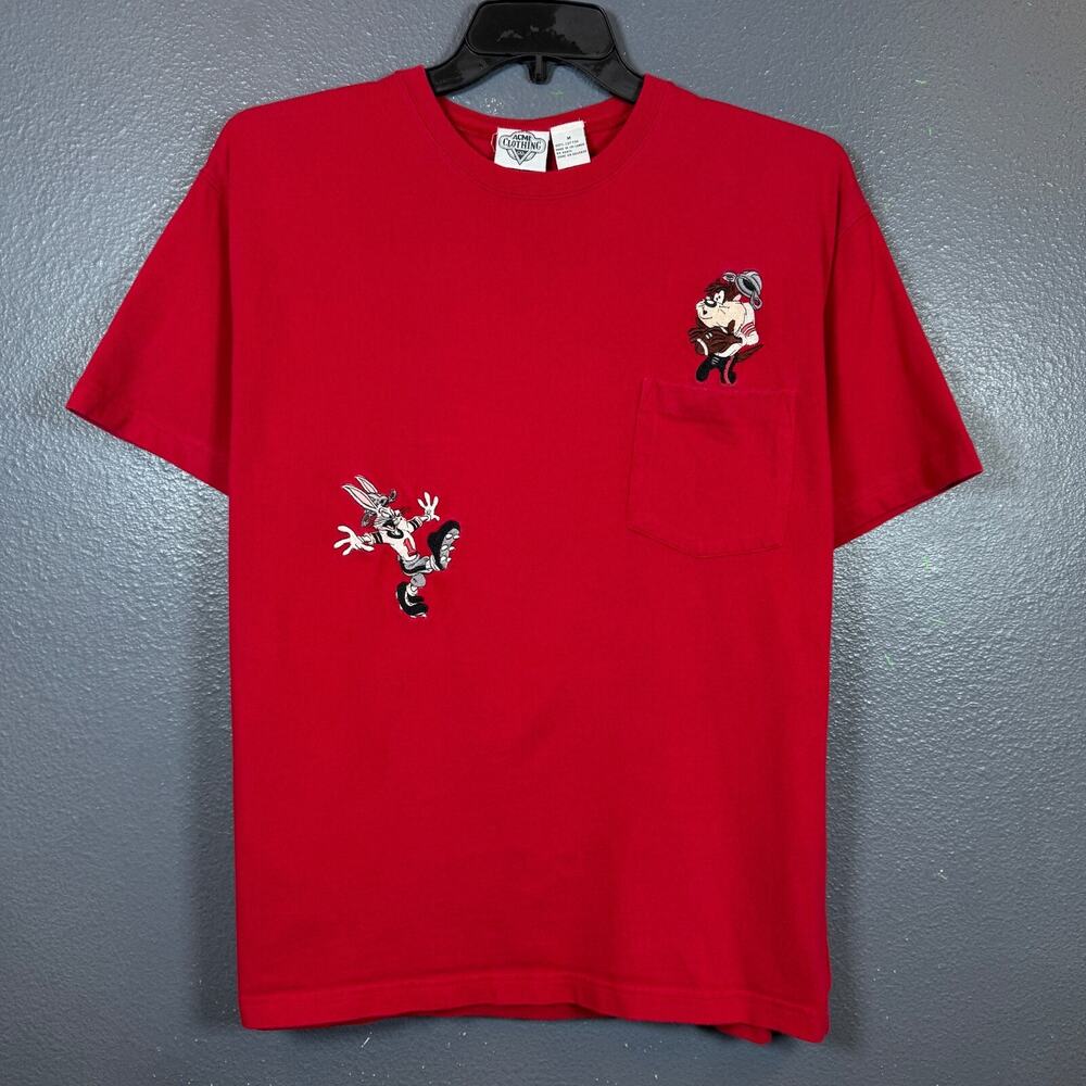 Acme clothing M men’s red t-shirt Warner Bros Looney tunes 1995 Vintage